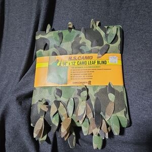 NEW H.S. Camo Leaf Blind 56x12